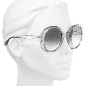 Chloe 57 mm oval sunglasses with box and case